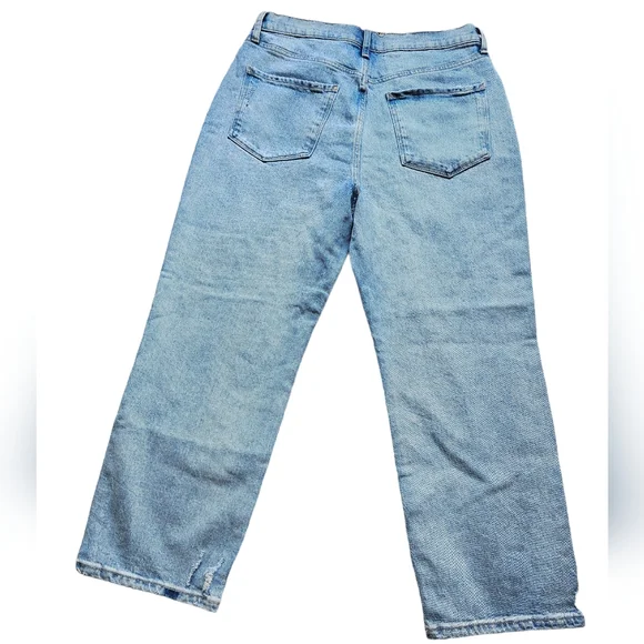 A.N.A Light Wash Vintage Highest Rise Straight Denim Jeans size 8 - Picture 2 of 4